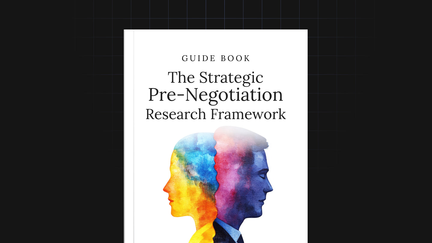 Strategic Pre-Negotiation Research Framework – Walk In Ready to Win