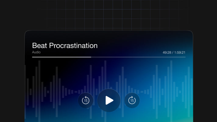 Beat Procrastination: Audio Course for Focus, Motivation & Productivity
