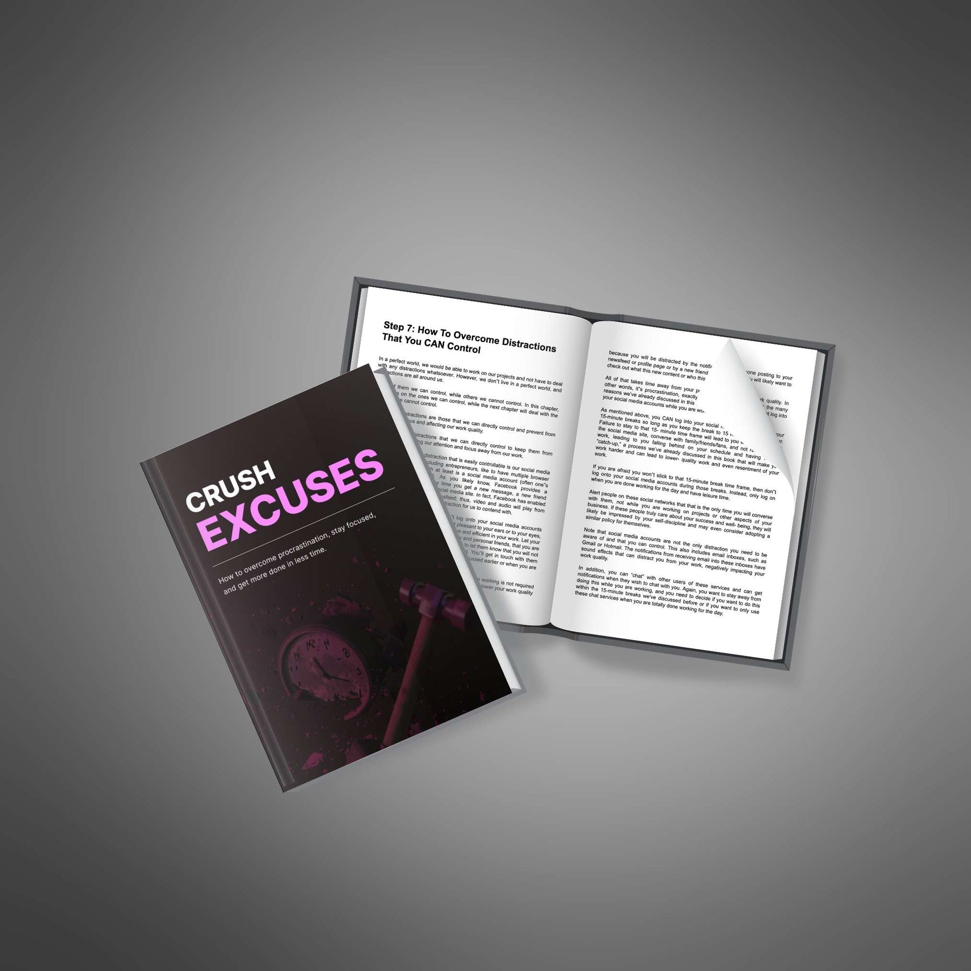 Crush Excuses Overcome Procrastination & Boost Productivity