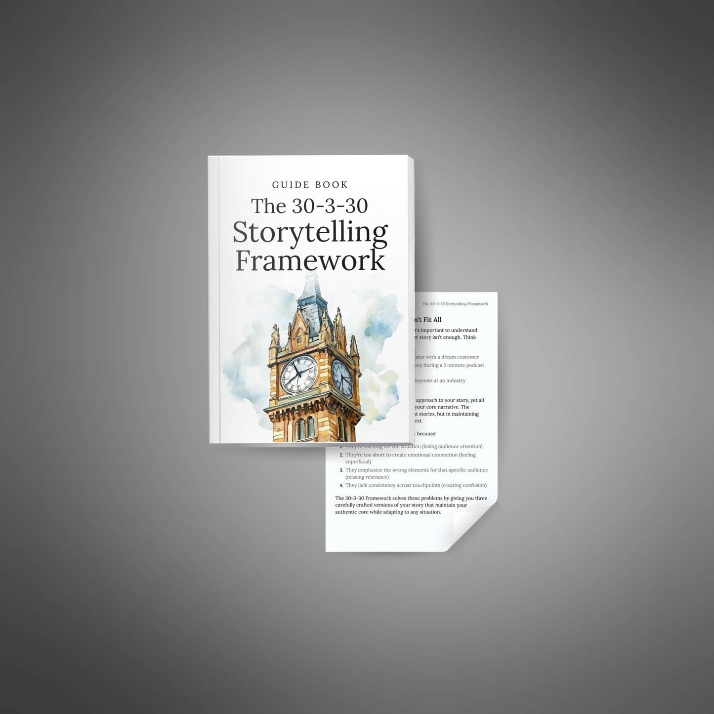 30-3-30 Storytelling Framework – One Story. Three Versions. Total Impact.