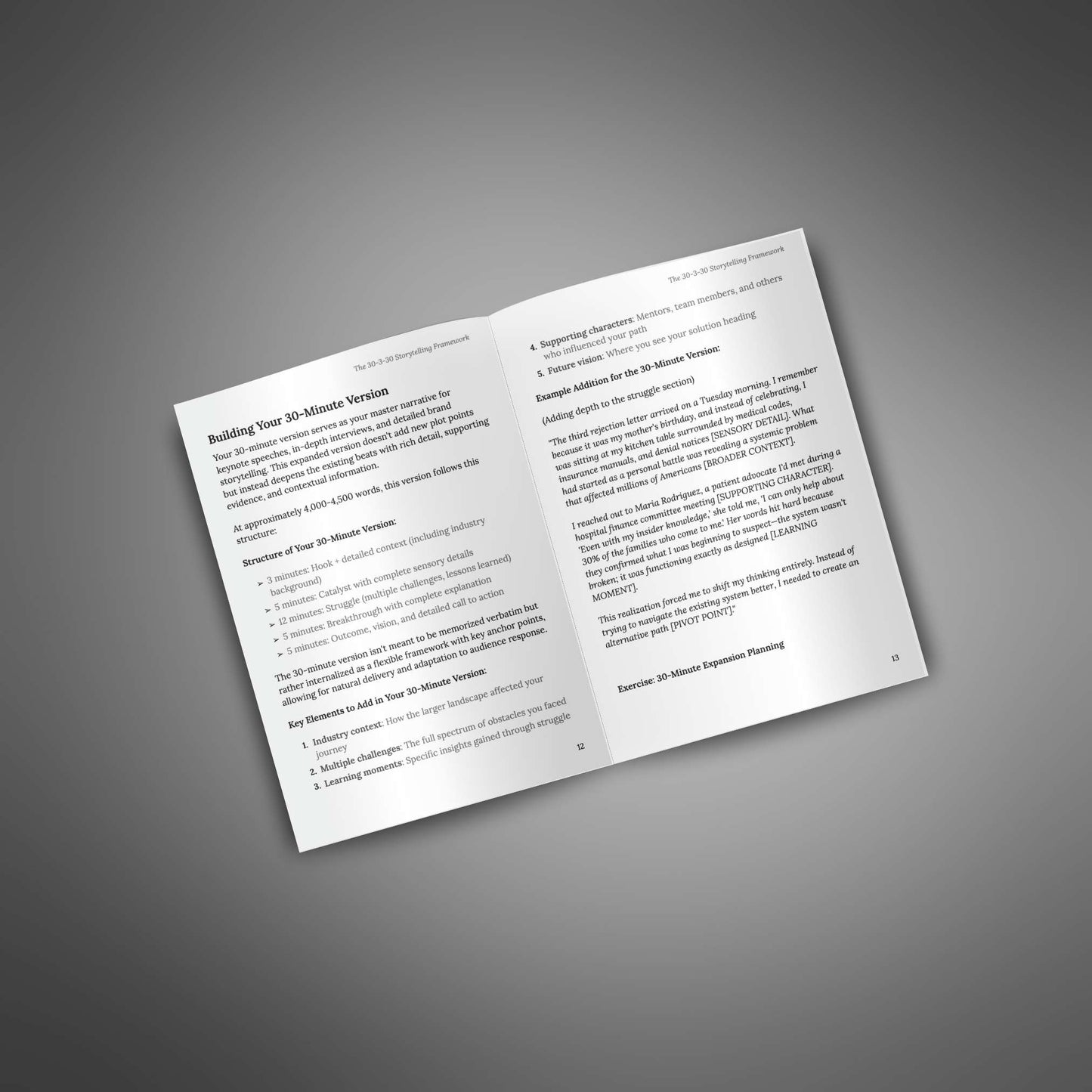 30-3-30 Storytelling Framework – One Story. Three Versions. Total Impact.