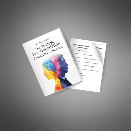 Strategic Pre-Negotiation Research Framework – Walk In Ready to Win